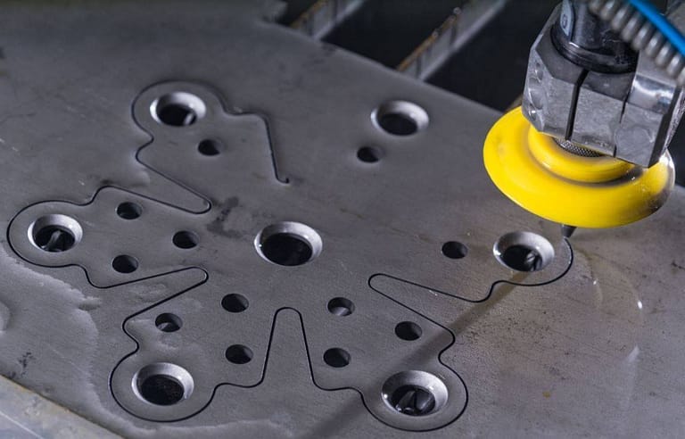 water jet cutter metal