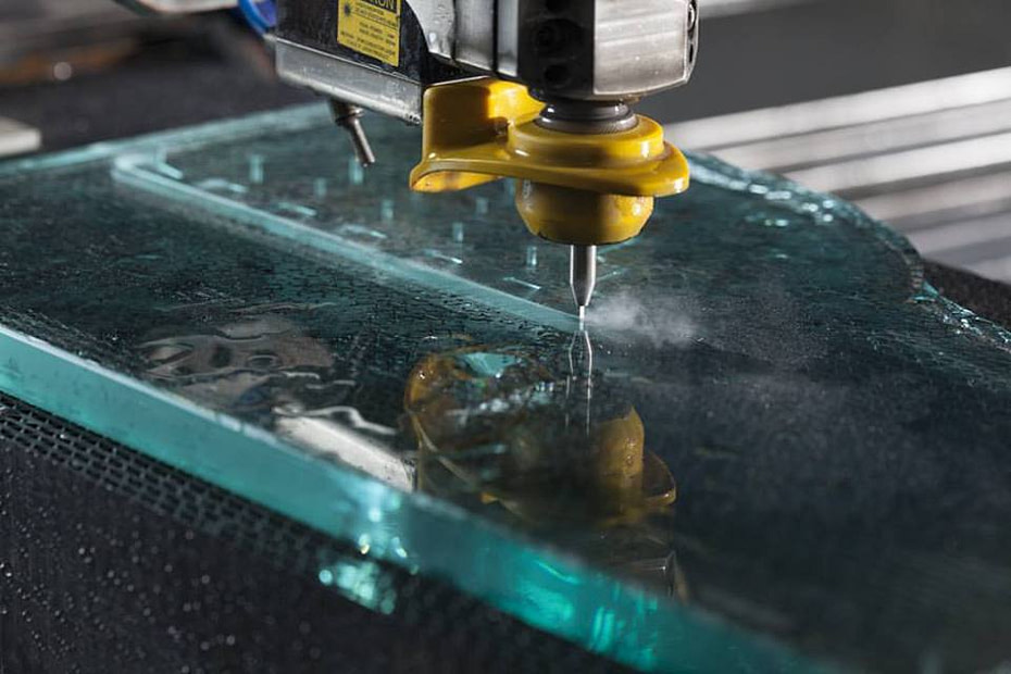 water jet cutter glass